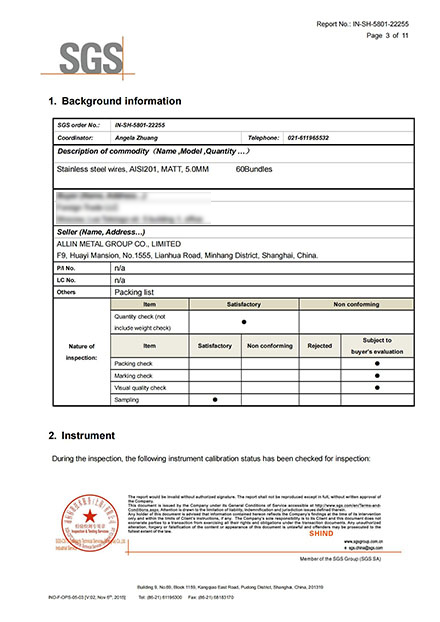 SGS Test Report