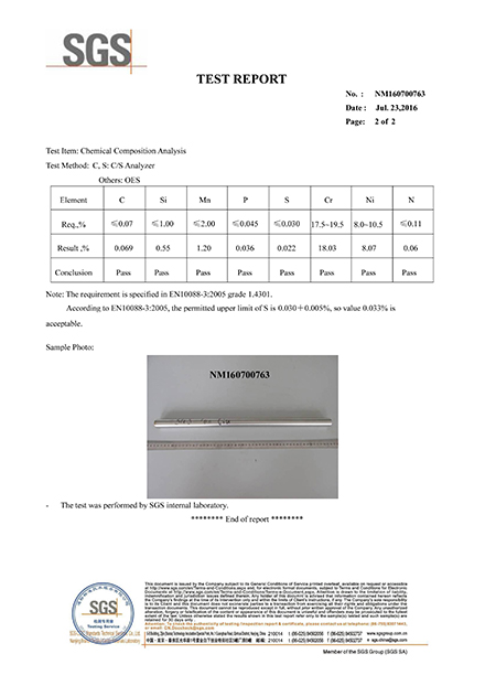Chemical Composition Report
