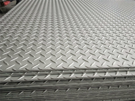 Stainless steel checkered plate